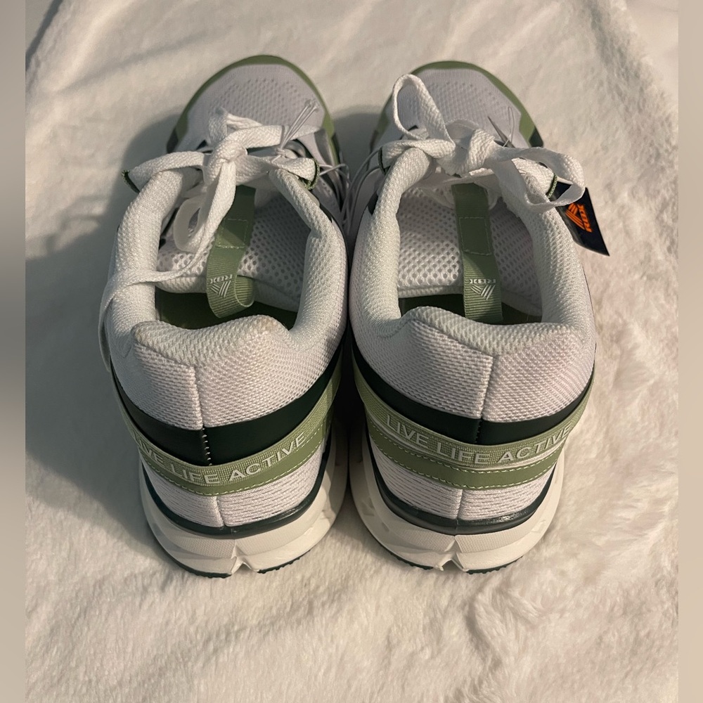 RBX Men's White and Green Athletic Shoes - Picture 9 of 16